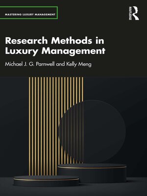 cover image of Research Methods in Luxury Management